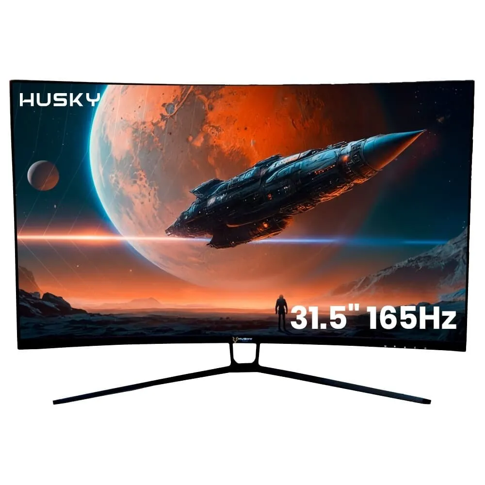 Monitor Gamer Husky Hailstorm 31.5' LED, Curvo, 165 Hz, Full HD, 1ms, Adaptive Sync, HDMI/DisplayPort, Ajuste de Ângulo - HGMT002 — foto 2