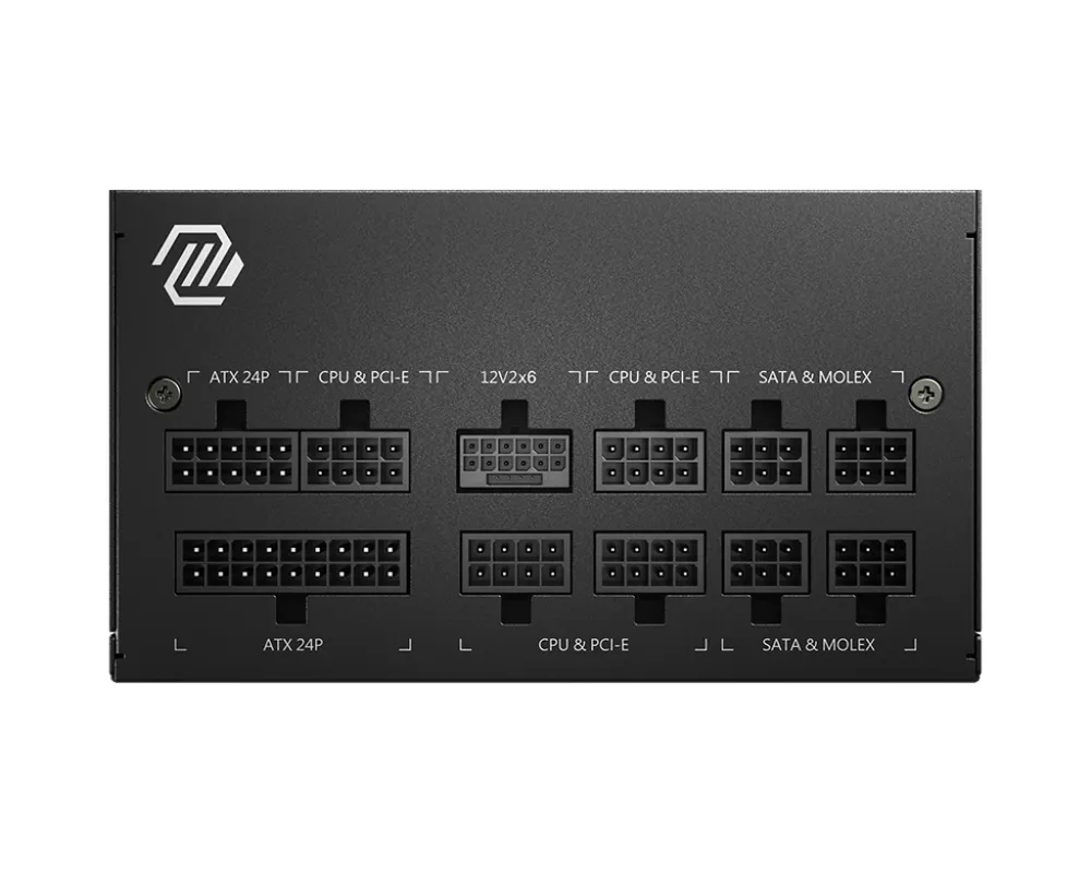 Fonte MSI MAG A750GL, 750W, 80 Plus Gold, Modular, PFC Ativo, Com Cabo, Preto — foto 2