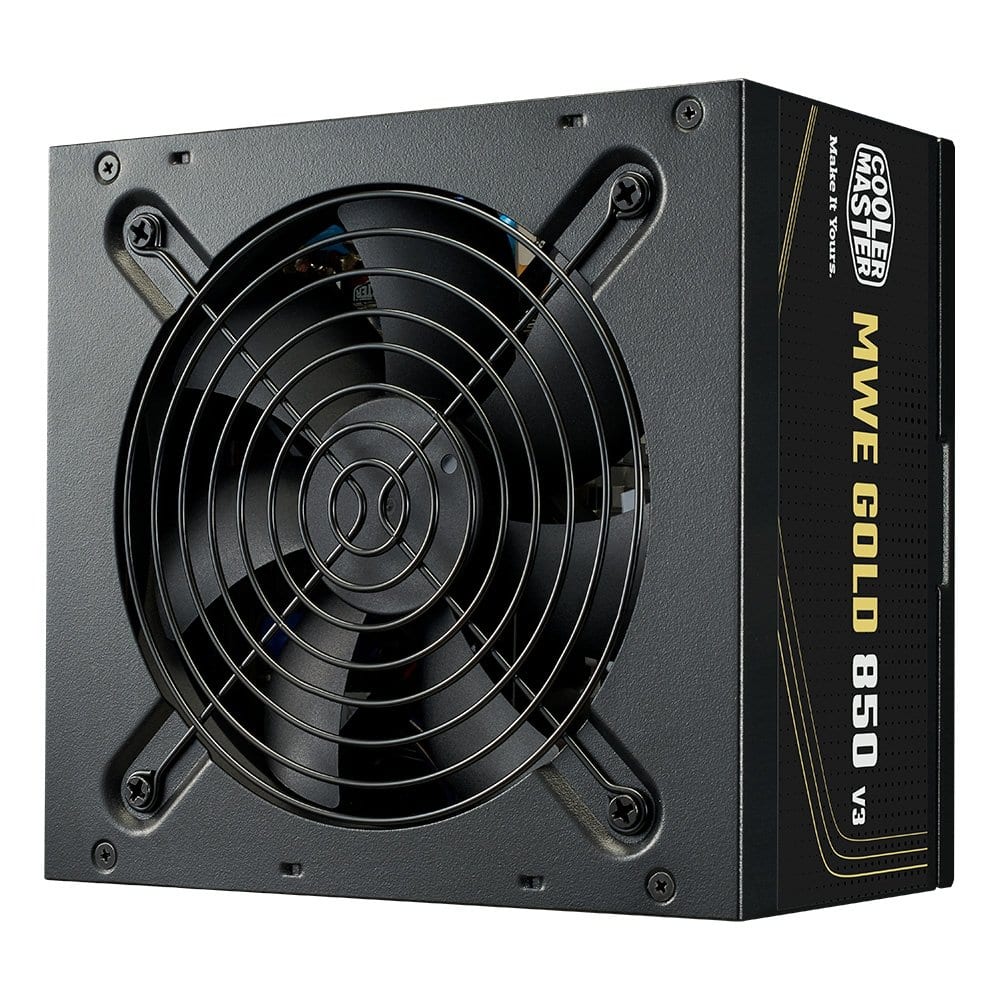 Fonte Cooler Master MWE Gold 850 V3, 850W, 80 Plus Ouro, ATX 3.1, PFC Ativo, Preto - MPE-8506-ACAG-BBR