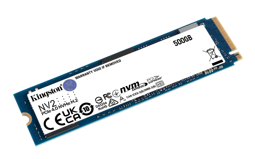 SSD Kingston NV2, 500GB, M.2 2280, NVMe PCIe 4.0 x4, Leitura: 3.500MB/s, Gravação: 2.100MB/s - SNV2S/500G — foto 3