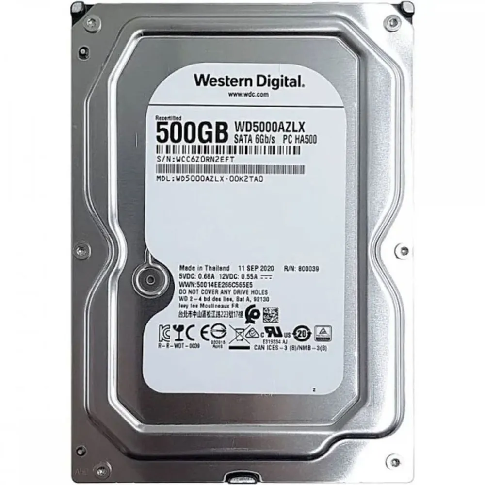 HD WD Blue 500GB 3.5" SATA III 7200RPM 32MB Cache WD5000AZLX — foto 3