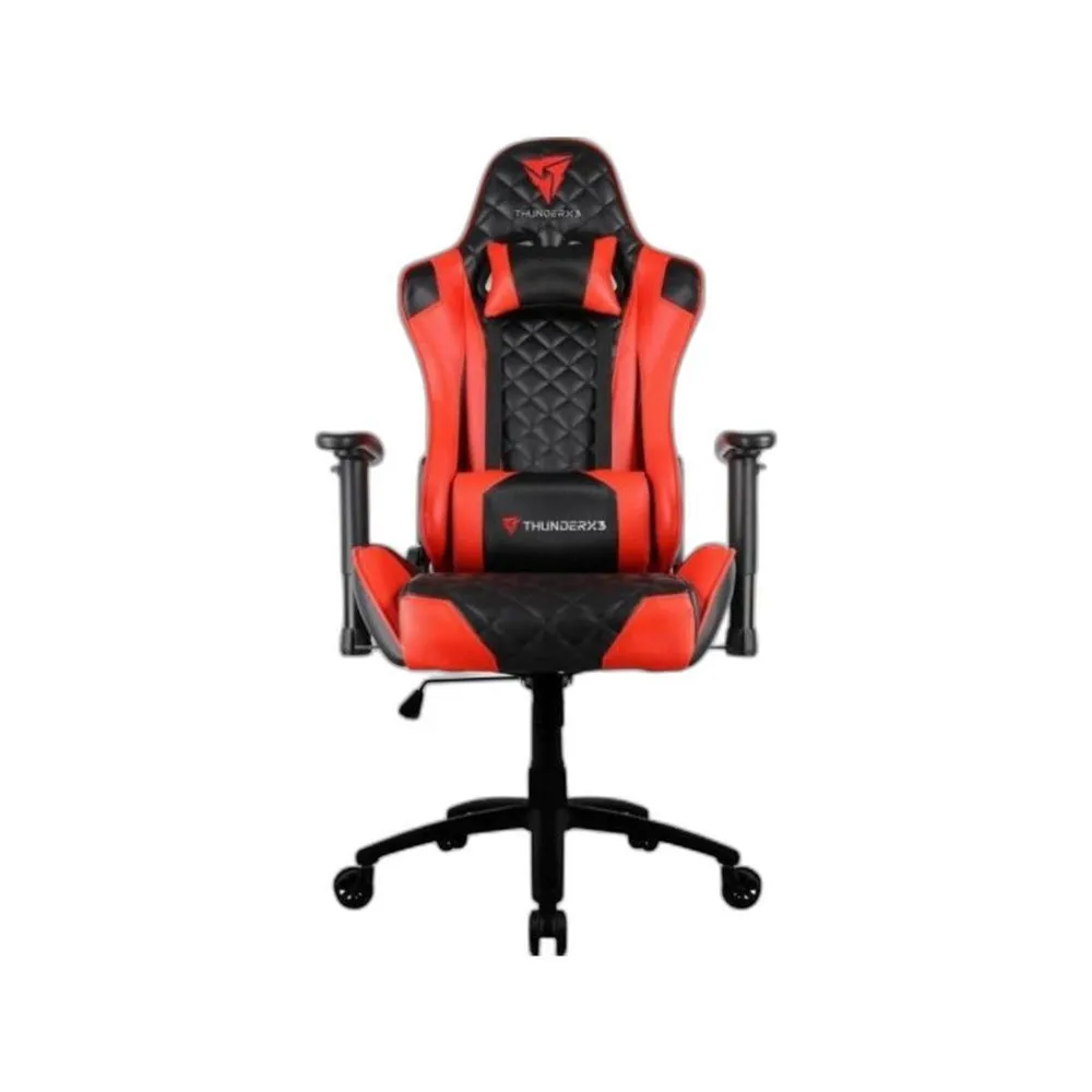 Cadeira Gamer ThunderX3 TGC12 Preto e Vermelho, Reclinável até 135°, Com Almofadas de Pescoço e Lombar, Apoio de Braço 2D — foto 2