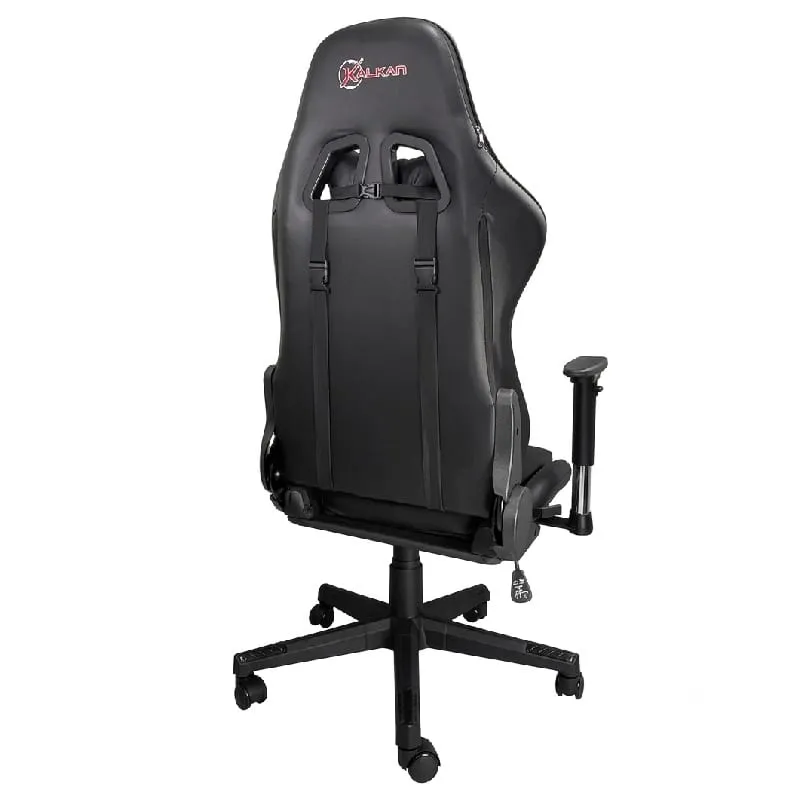 Cadeira Gamer Kalkan Aesir 2D, Revestimento em Corino, Até 120 kg, Reclinável até 180°, Apoio de Braço 2D, Preta - KLK00027 — foto 4