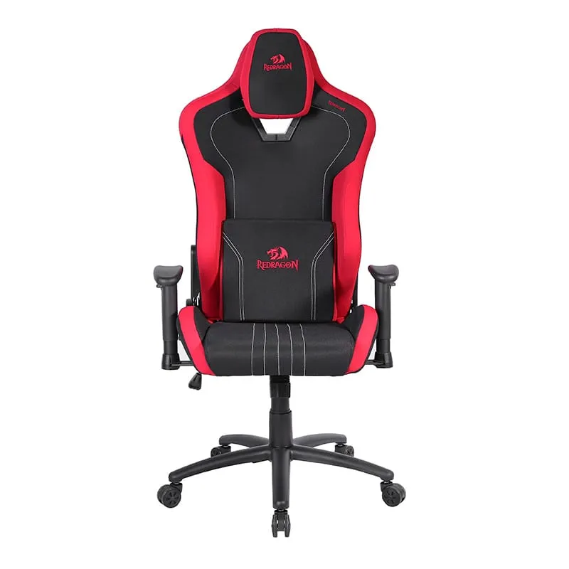 Cadeira Gamer Redragon Heth, Revestimento em Tecido, Até 130 kg, Reclinável até 180°, Apoio de Braço 2D, Preta e Vermelha - C313-BR — foto 2