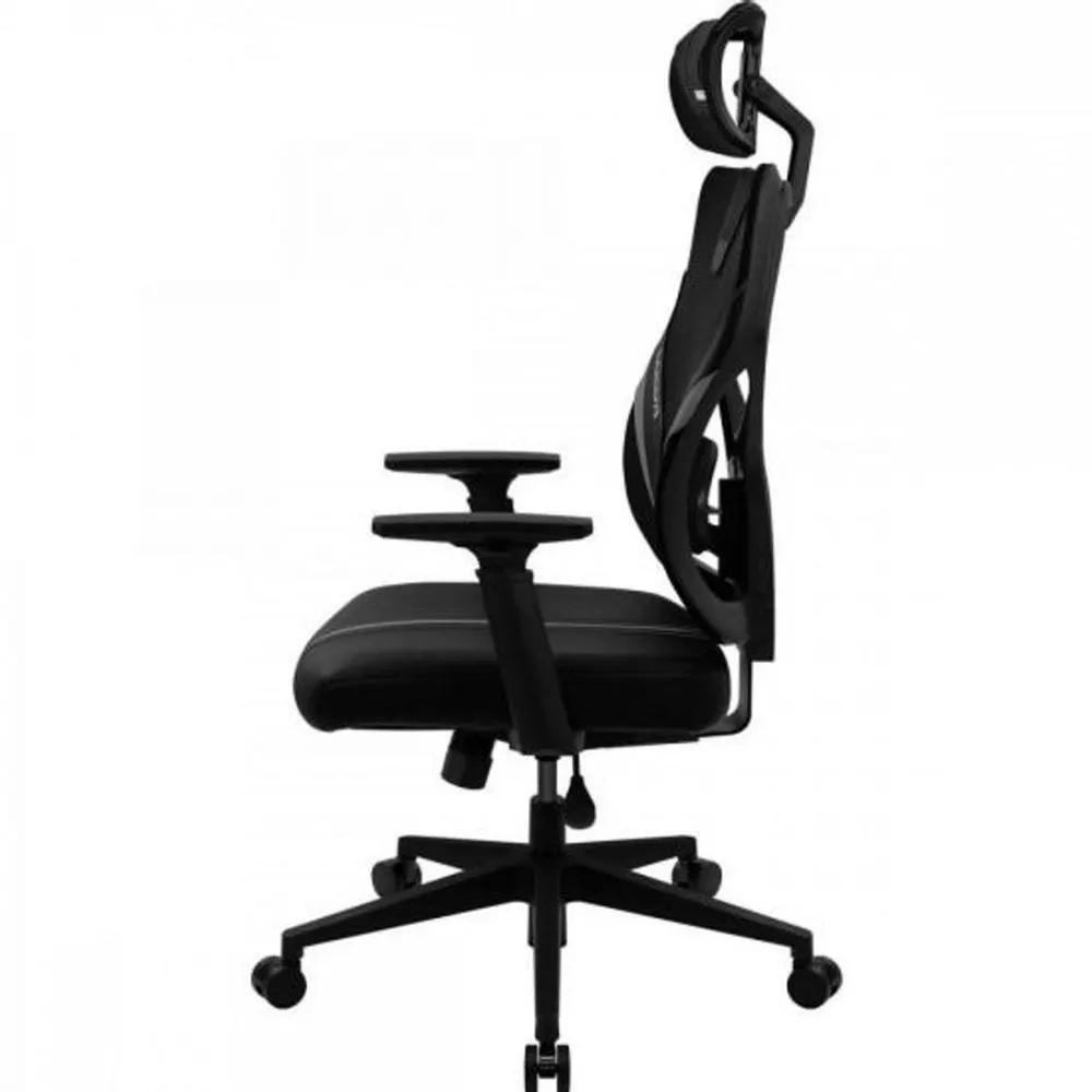 Cadeira Gamer ThunderX3 YAMA1, Revestimento em Malha e Couro Sintético, Até 120 kg, Reclinável de 90° a 135°, Apoio de Braço Ajustável, Preta — foto 4