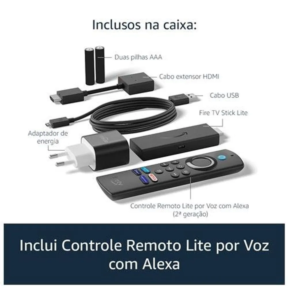 Amazon Fire TV Stick Lite 2ª Geração Full HD com Controle Remoto Lite por Voz com Alexa — foto 3
