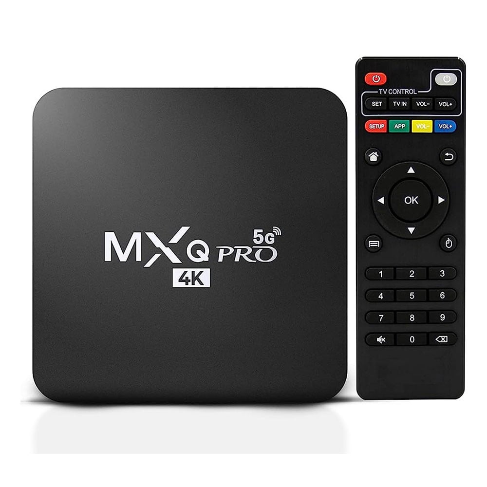 TV Box MXQ Pro 4K Android 12 Quad Core 4GB RAM Wi-Fi Dual Band 2.4/5 GHz Bivolt