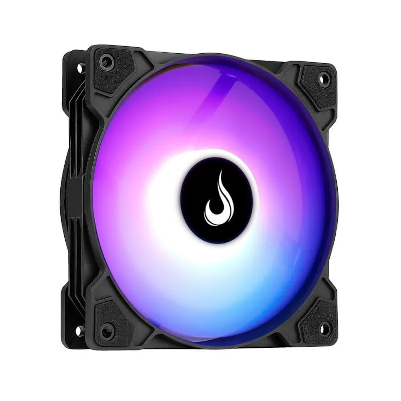Kit 3 Fans Rise Mode X ARGB 120mm Preto - Ventoinhas 120mm, 1200 RPM, LED ARGB 5V, Sincronização via Gabinete - RM-XLD-01-ARGB — foto 4