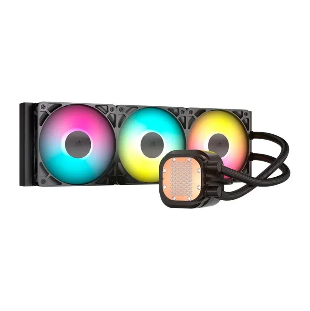 Water cooler Corsair Nautilus 360 RS ARGB radiador 360 mm 3 ventoinhas RS120 ARGB — foto 2