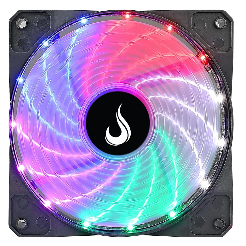 Ventoinha Rise Mode Wind Rainbow 120 mm LED rainbow para gabinete — foto 2