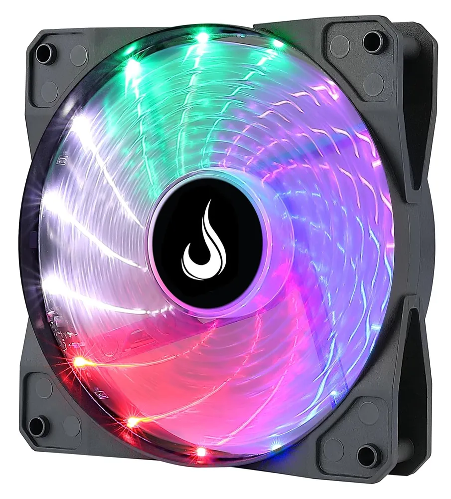 Ventoinha Rise Mode Wind Rainbow 120 mm LED rainbow para gabinete — foto 3