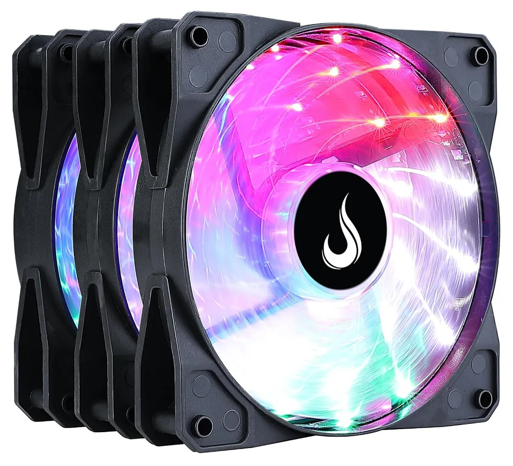 Ventoinha Rise Mode Wind Rainbow 120 mm LED rainbow para gabinete — foto 4