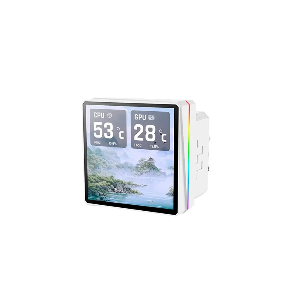 Water Cooler Thermaltake TH360 V3 ULTRA ARGB Sync 360mm LCD 2.1" Branco — foto 2