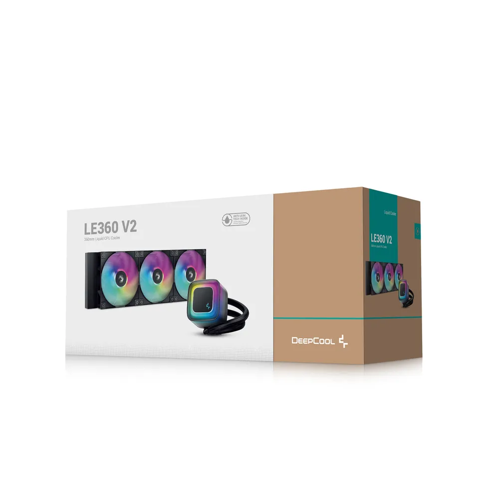 Water Cooler DeepCool LE360 V2 ARGB 360mm 3x120mm PWM — foto 2