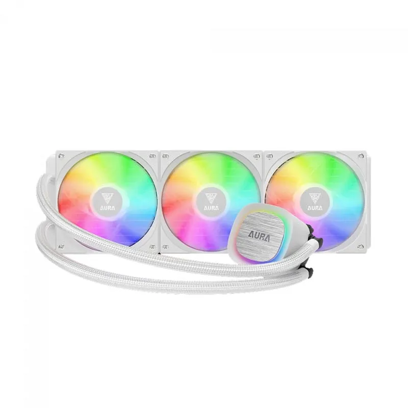 Water Cooler Gamdias Aura GL360 V2 360mm ARGB, 3 Fans 120mm, Intel/AMD, Branco - AURA-GL360-V2 — foto 2