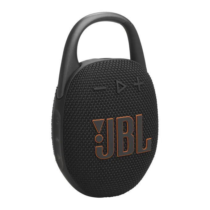 Caixa de Som Portátil JBL Clip 5, Bluetooth 5.3, 7W RMS, À Prova d'Água IP67, Mosquetão Integrado, Até 15h, Preto - JBLCLIP5 — foto 2