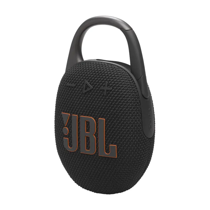 Caixa de Som Portátil JBL Clip 5, Bluetooth 5.3, 7W RMS, À Prova d'Água IP67, Mosquetão Integrado, Até 15h, Preto - JBLCLIP5 — foto 4