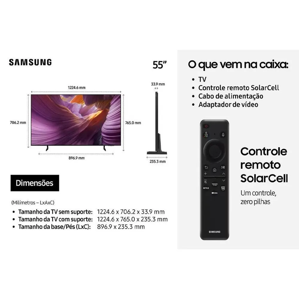 Samsung Vision AI TV S85F 2025 55" OLED 4K 120Hz Smart TV com Processador NQ4 AI Gen2 — foto 3