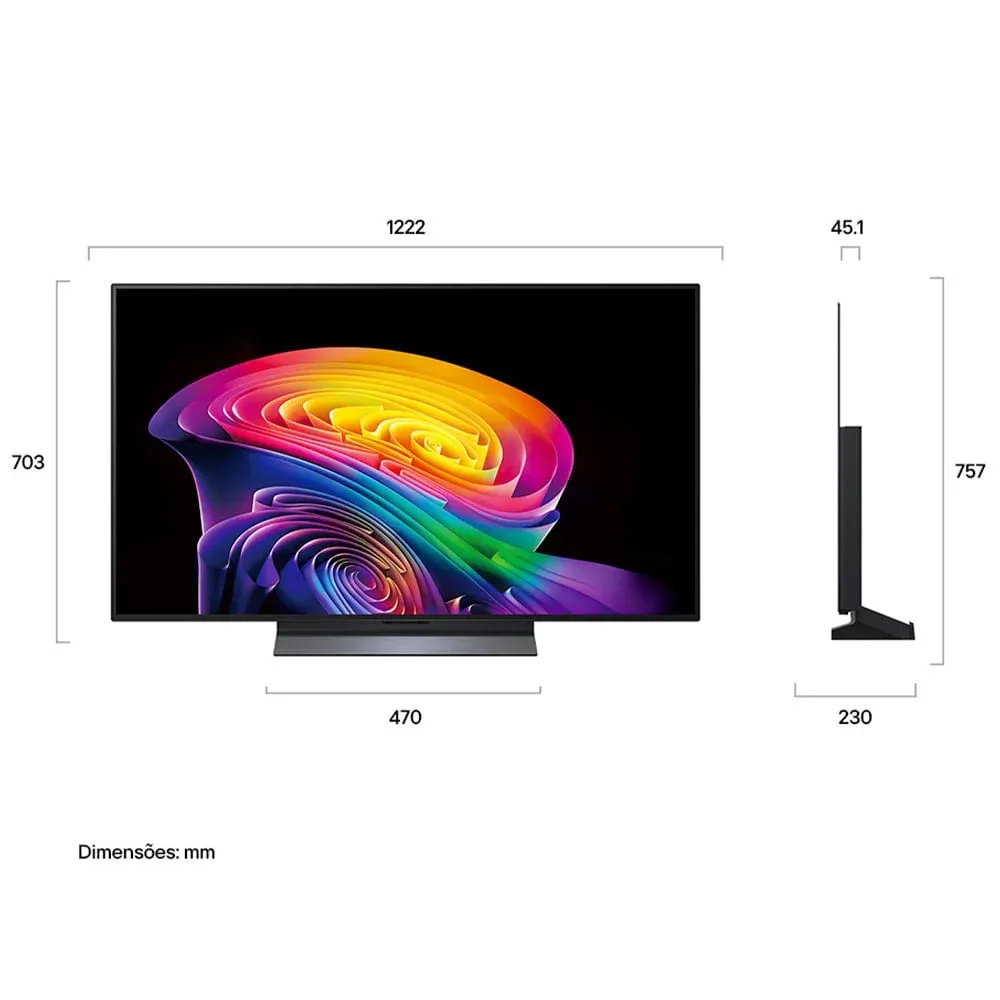 Smart TV 55" 4K LG OLED55C6PSA OLED 120Hz Evo AI WebOS 26 Dolby Vision — foto 4