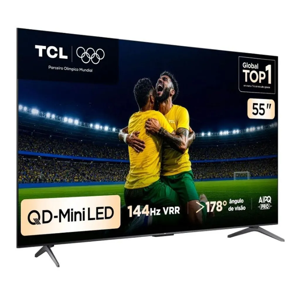 TCL 55" C6K Premium QD-Mini LED QLED 4K 144Hz Google TV com Áudio Onkyo 2.1 — foto 4