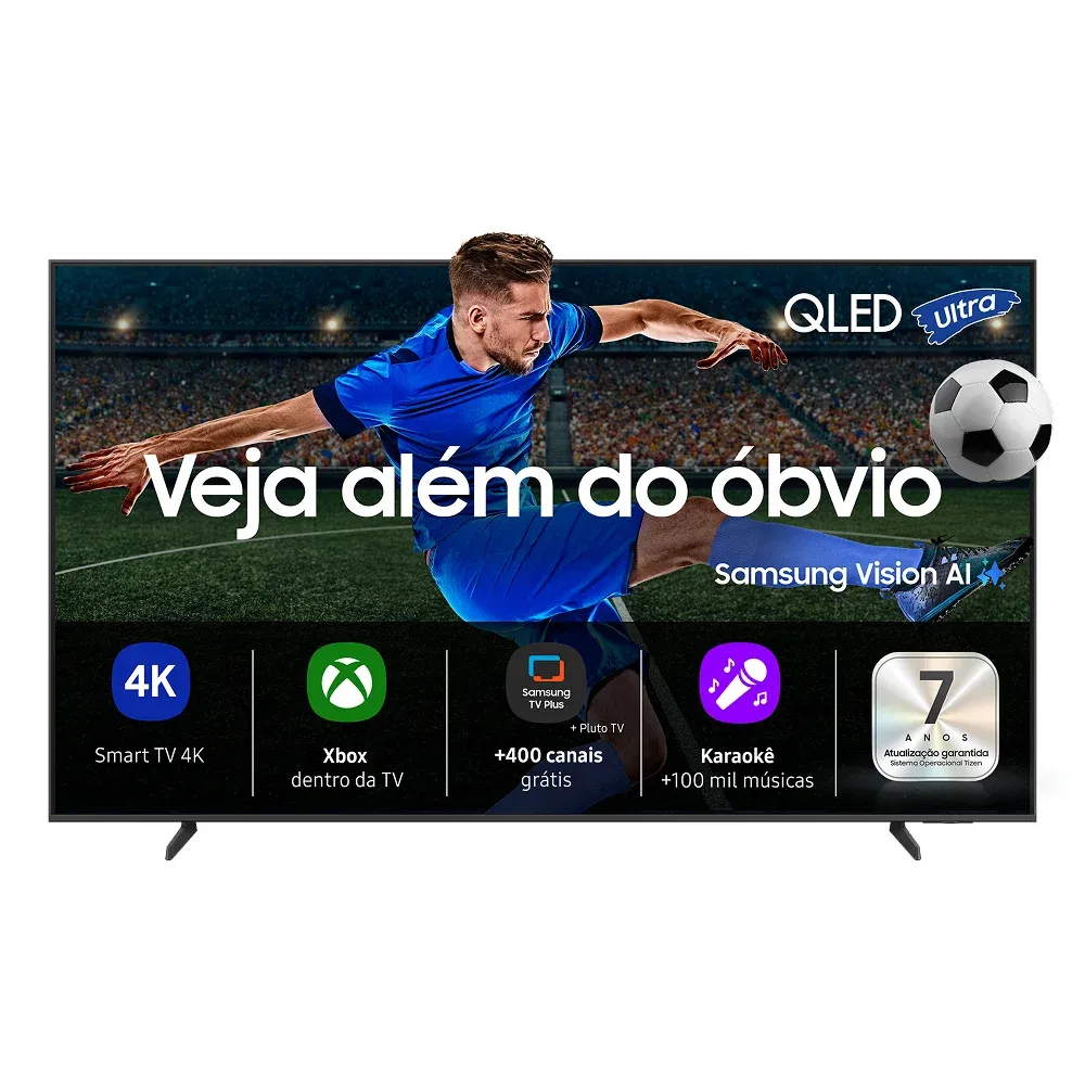Samsung Vision AI TV QEF1 2025 55" QLED 4K 60Hz Smart TV com Quantum Dot e Processador Q4 AI — foto 2