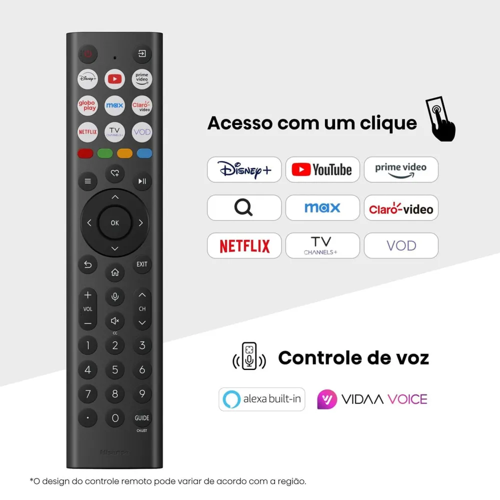 Smart TV Hisense 50" 50Q6QV QLED 4K UHD 60Hz com Dolby Vision, HDR10+, Dolby Atmos e VIDAA U9 — foto 2