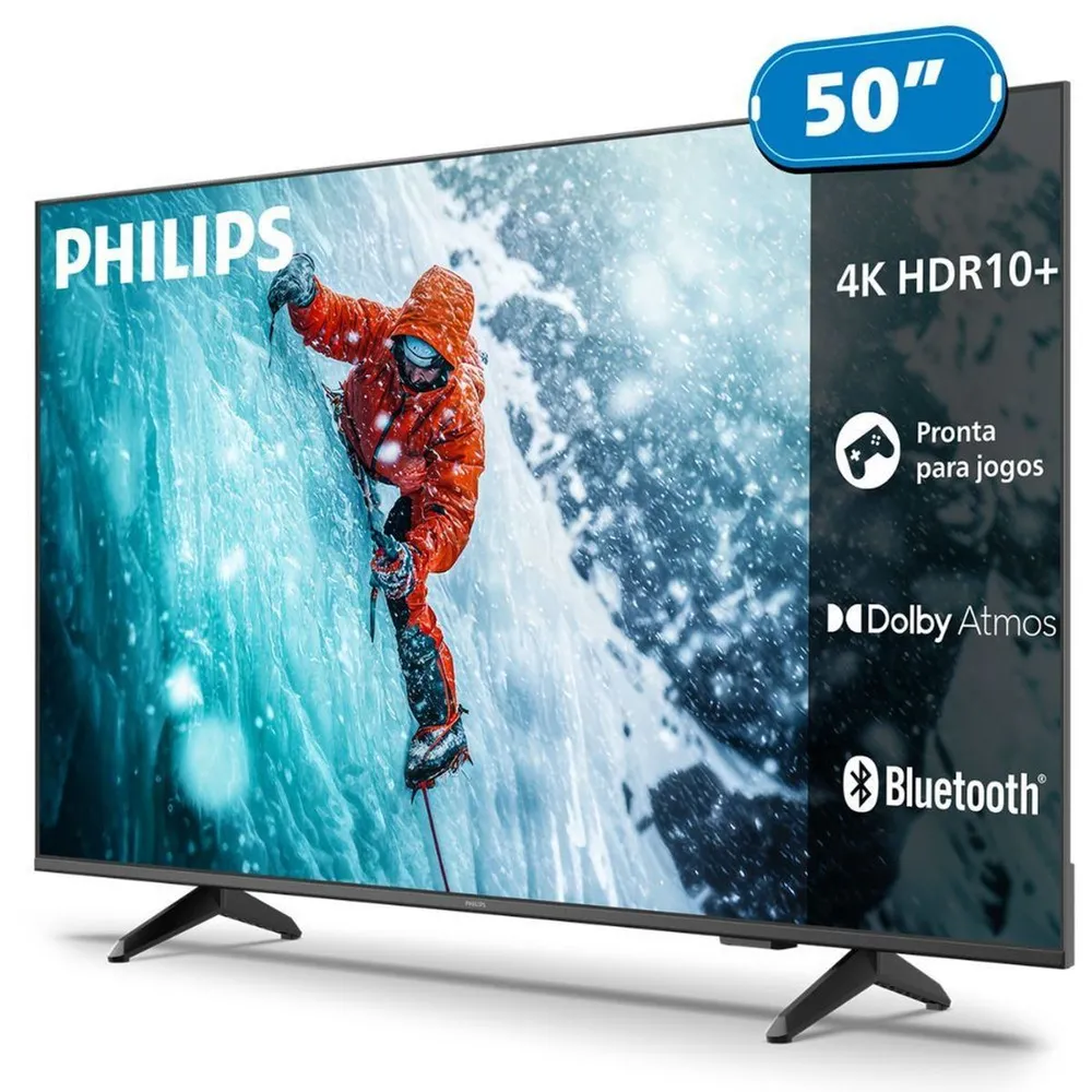Smart TV Philips 50PUG7300/78 50" 4K Ultra HD LED HDR10+ Titan OS Wi-Fi Dual Band Bivolt — foto 3