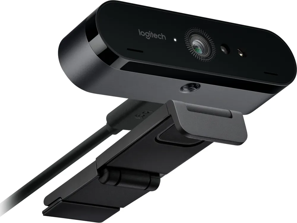 Webcam Logitech Brio 4K Ultra HD com HDR, RightLight 3, Windows Hello, Microfone Duplo e Tampa de Privacidade — foto 2