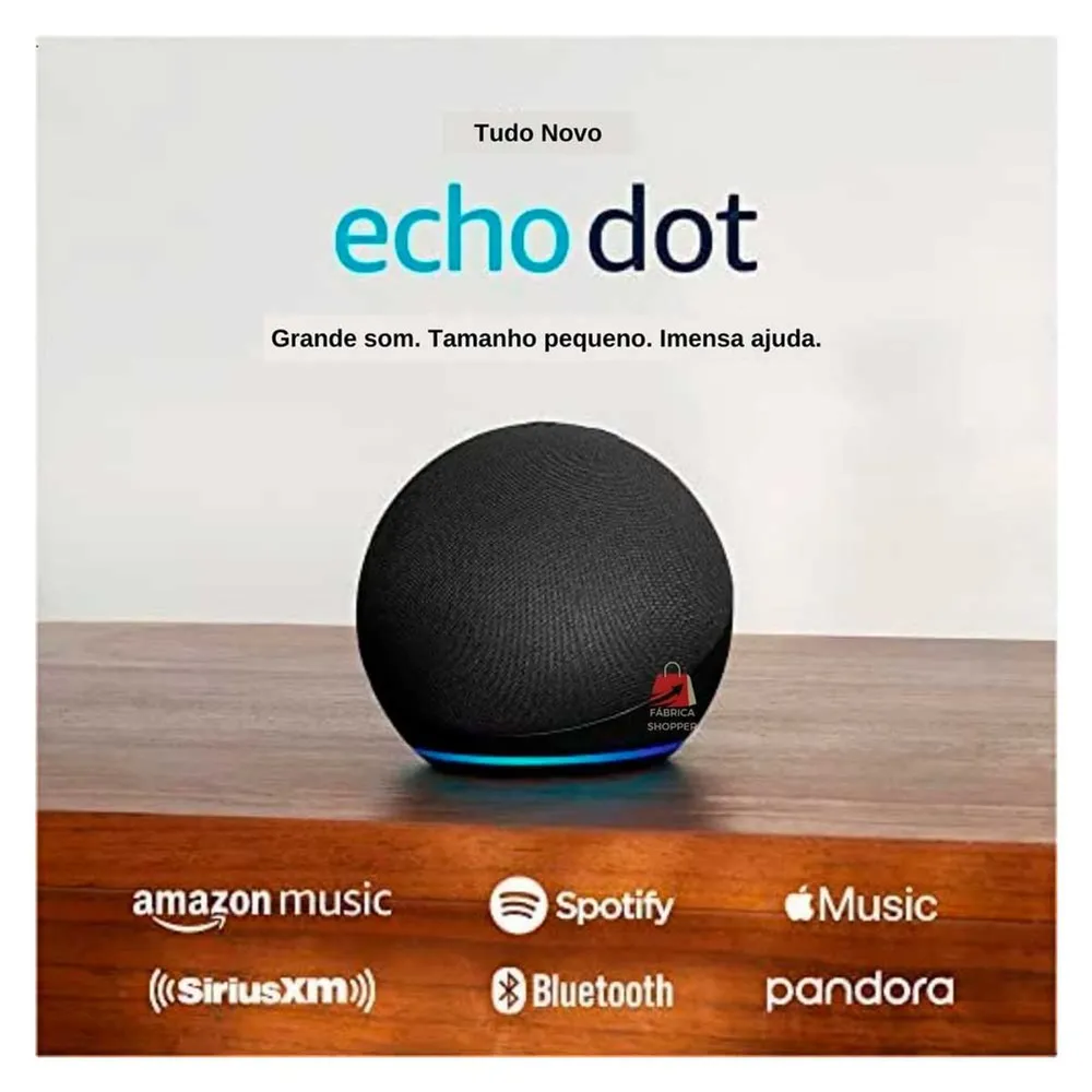 Amazon Echo Dot 5a Geração Smart Speaker com Alexa e Som Aprimorado - Preto — foto 3