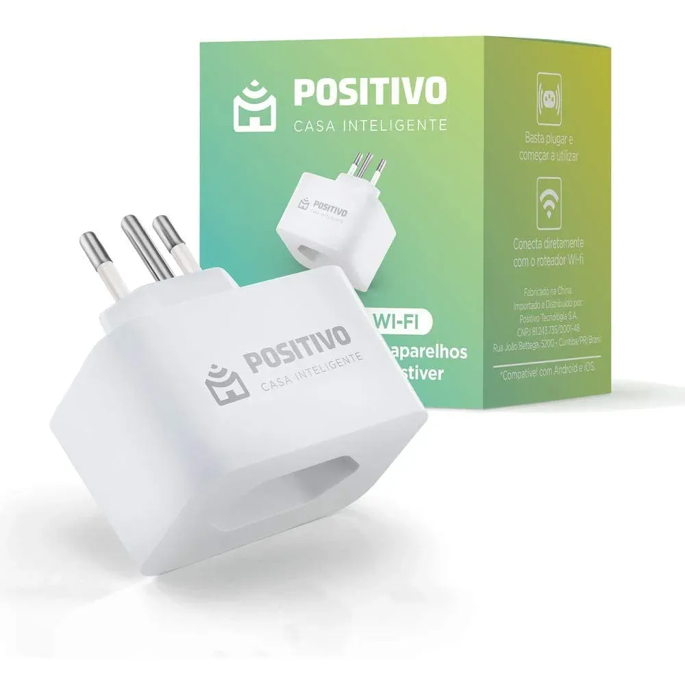 Tomada Inteligente Wi-Fi Positivo Casa Inteligente Smart Plug 10A Compatível com Alexa e Google — foto 2