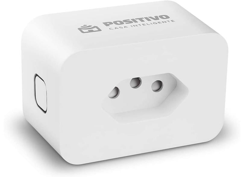 Tomada Inteligente Wi-Fi Positivo Casa Inteligente Smart Plug 10A Compatível com Alexa e Google