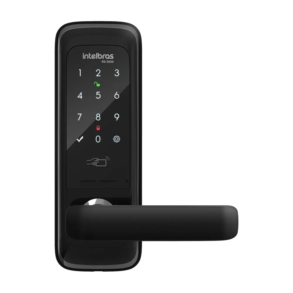 Fechadura Digital Intelbras FD 3000 de Embutir Com Senha ou Chaveiro de Proximidade Até 9 Senhas — foto 2