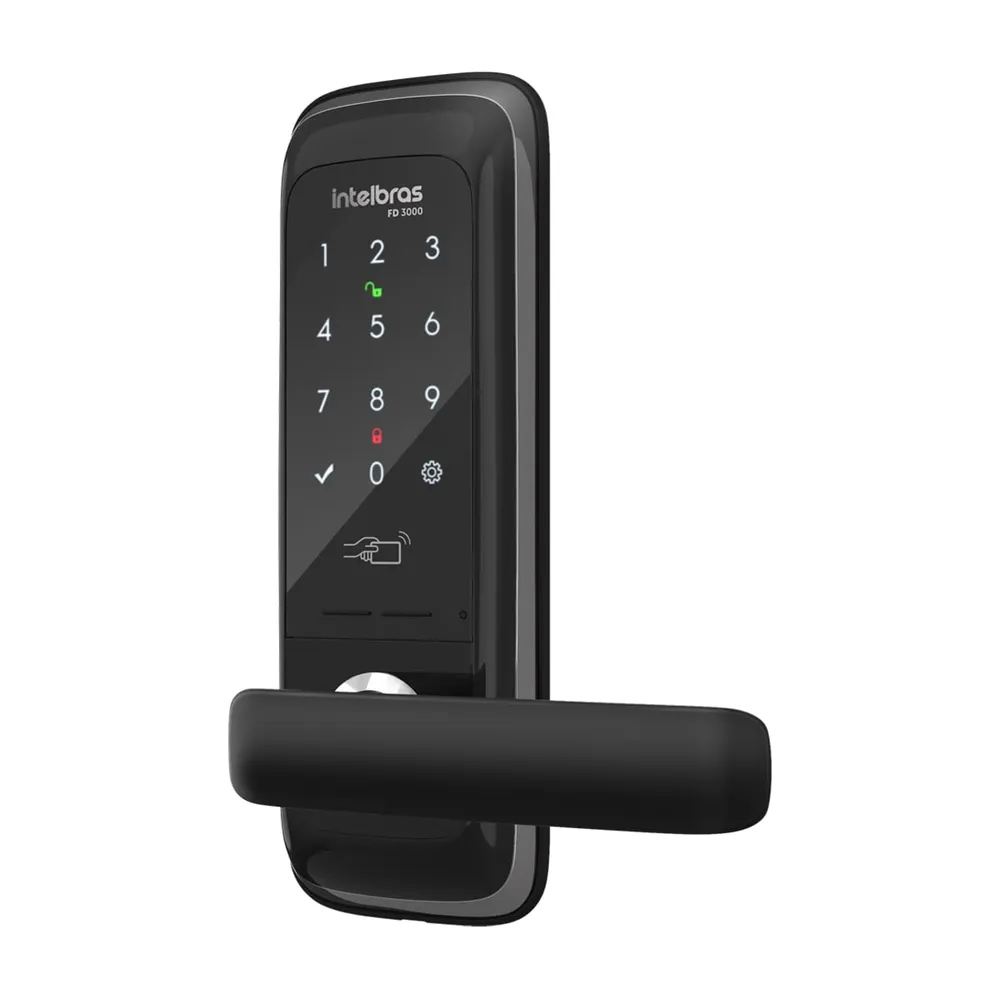 Fechadura Digital Intelbras FD 3000 de Embutir Com Senha ou Chaveiro de Proximidade Até 9 Senhas — foto 4
