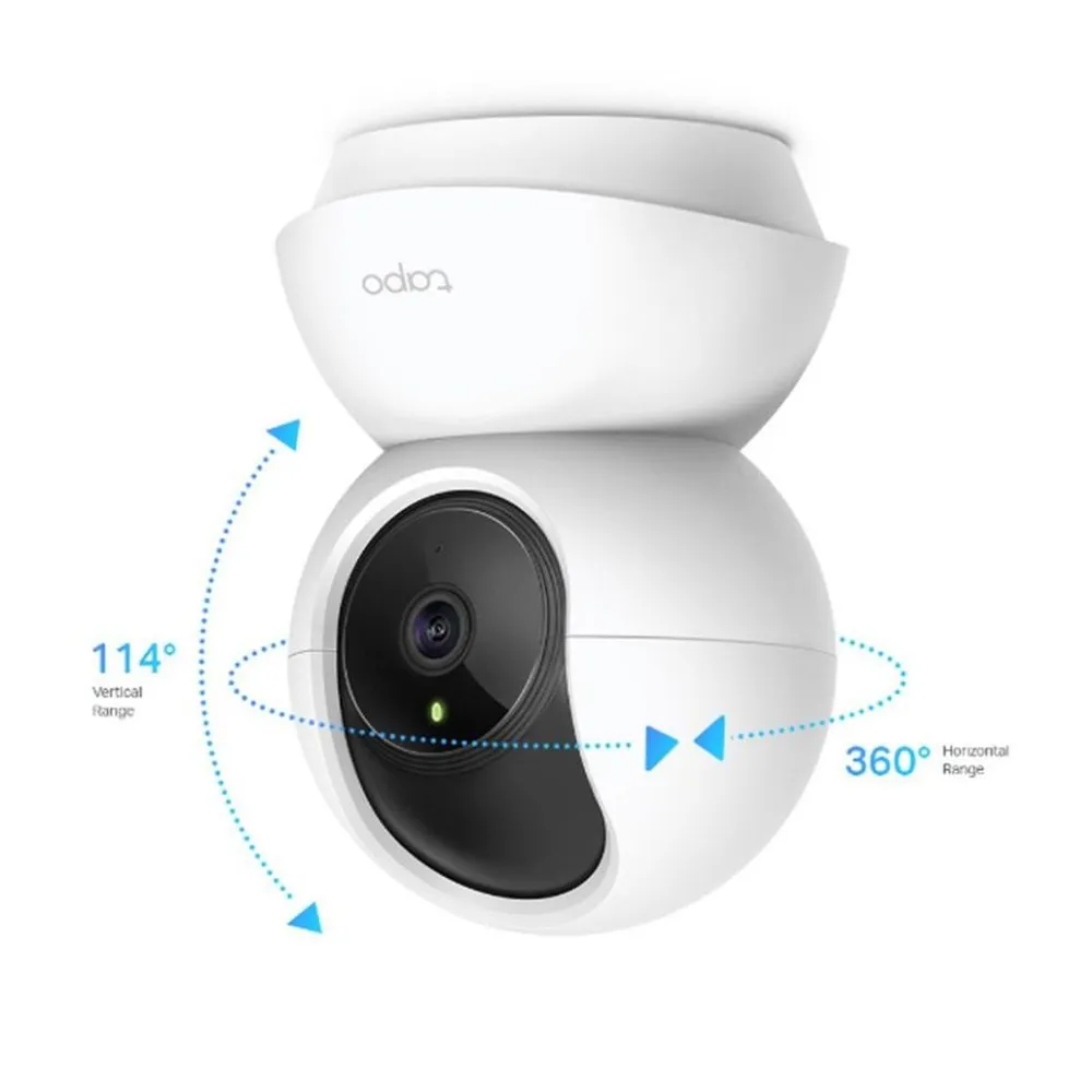 Câmera De Segurança Tp-link Tc70 Wi-fi 360º 1080p Full Hd Visão Noturna - Branco — foto 4