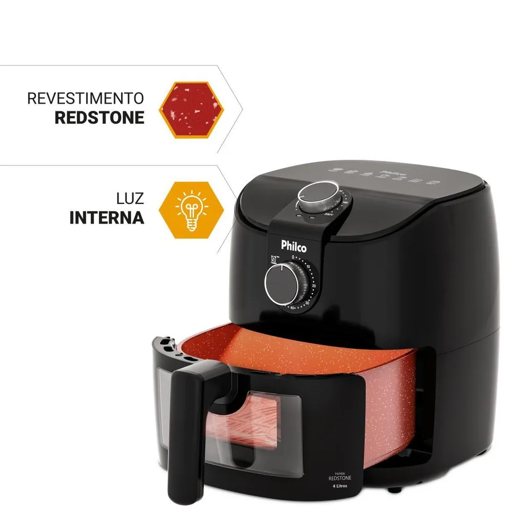 Air Fryer Philco Redstone PAF40A 4L 1500W 127V — foto 3