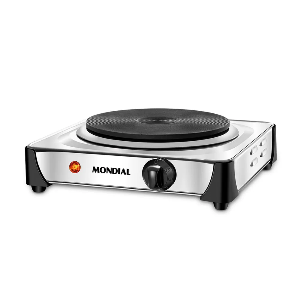 Fogão Elétrico de Mesa Mondial Fast Cook FE-04 1 Boca 1000W Inox 127V — foto 2