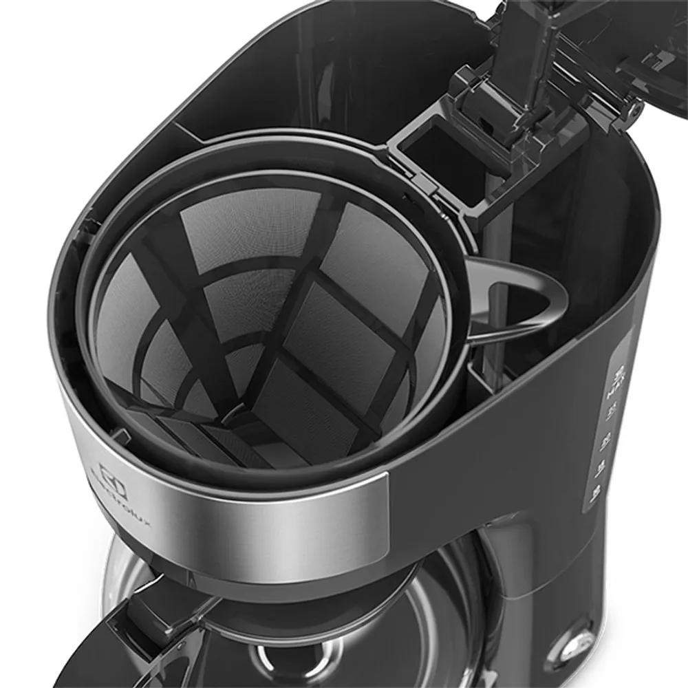 Cafeteira Elétrica Electrolux Efficient ECM20 30 Xícaras 1,2L 750W Preto/Inox 127V — foto 4