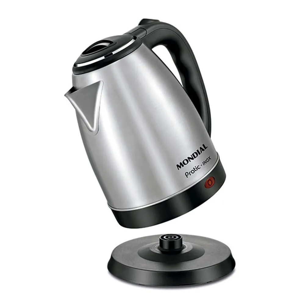 Chaleira Elétrica Mondial Pratic CE-06 2L 1200W Inox 127V — foto 3