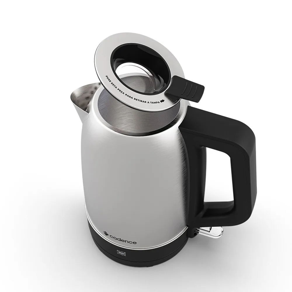 Chaleira Elétrica Cadence Pure Inox CEL810 1,7L 1200W 220V — foto 4