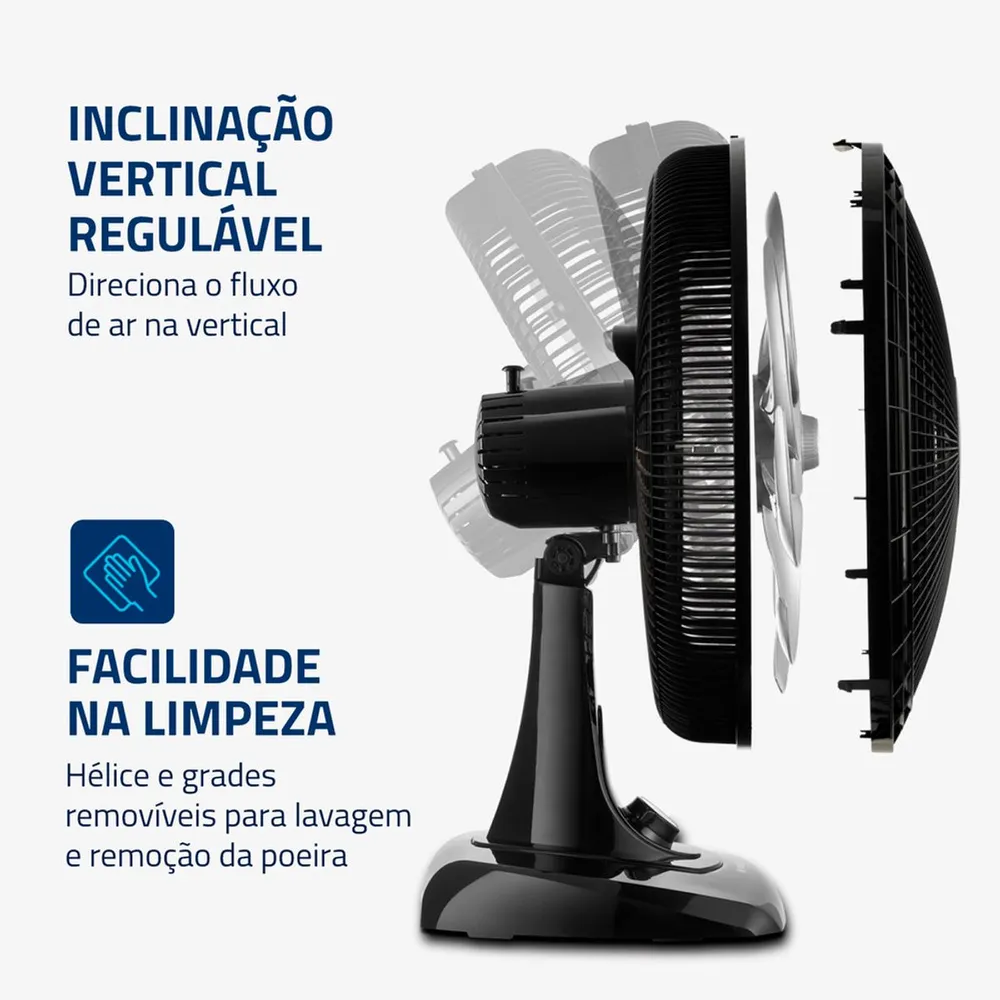 Ventilador de Mesa Mondial Super Power 40cm 6 Pas 140W 220V — foto 3