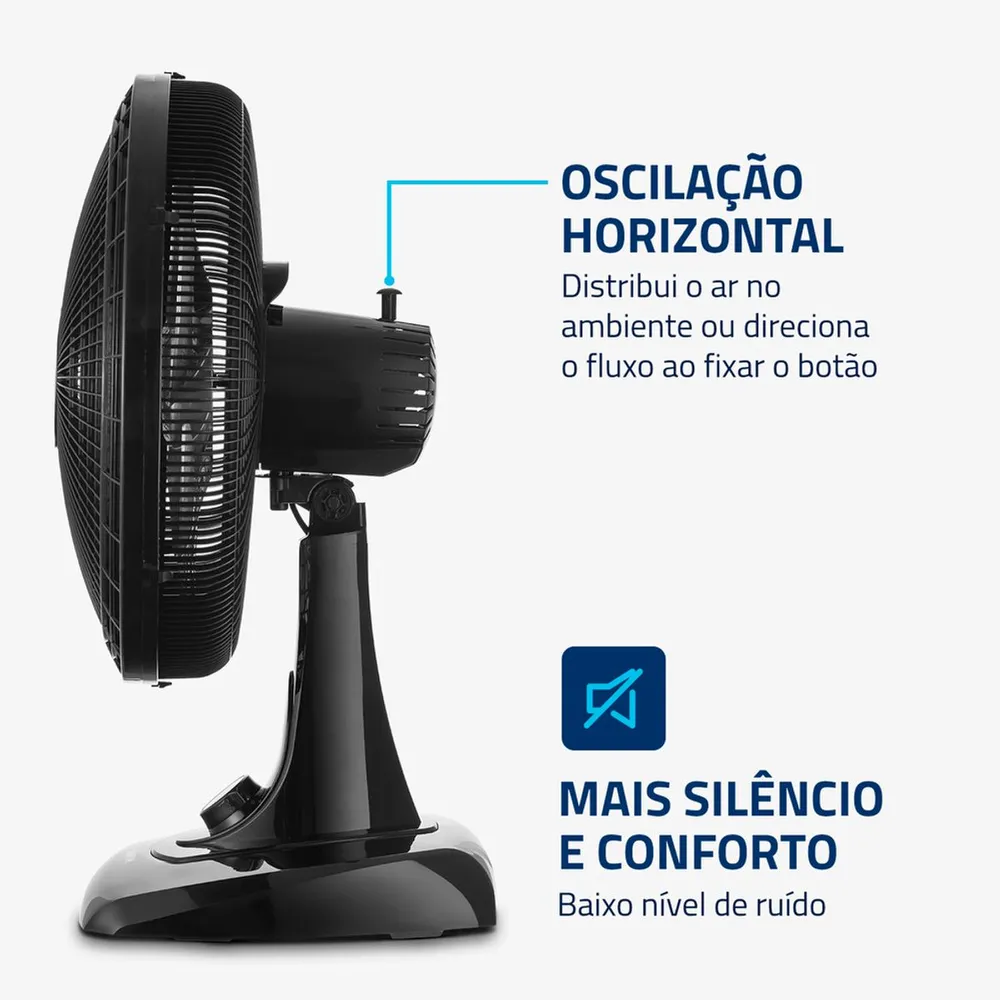 Ventilador de Mesa Mondial Super Power 40cm 6 Pas 140W 220V — foto 4