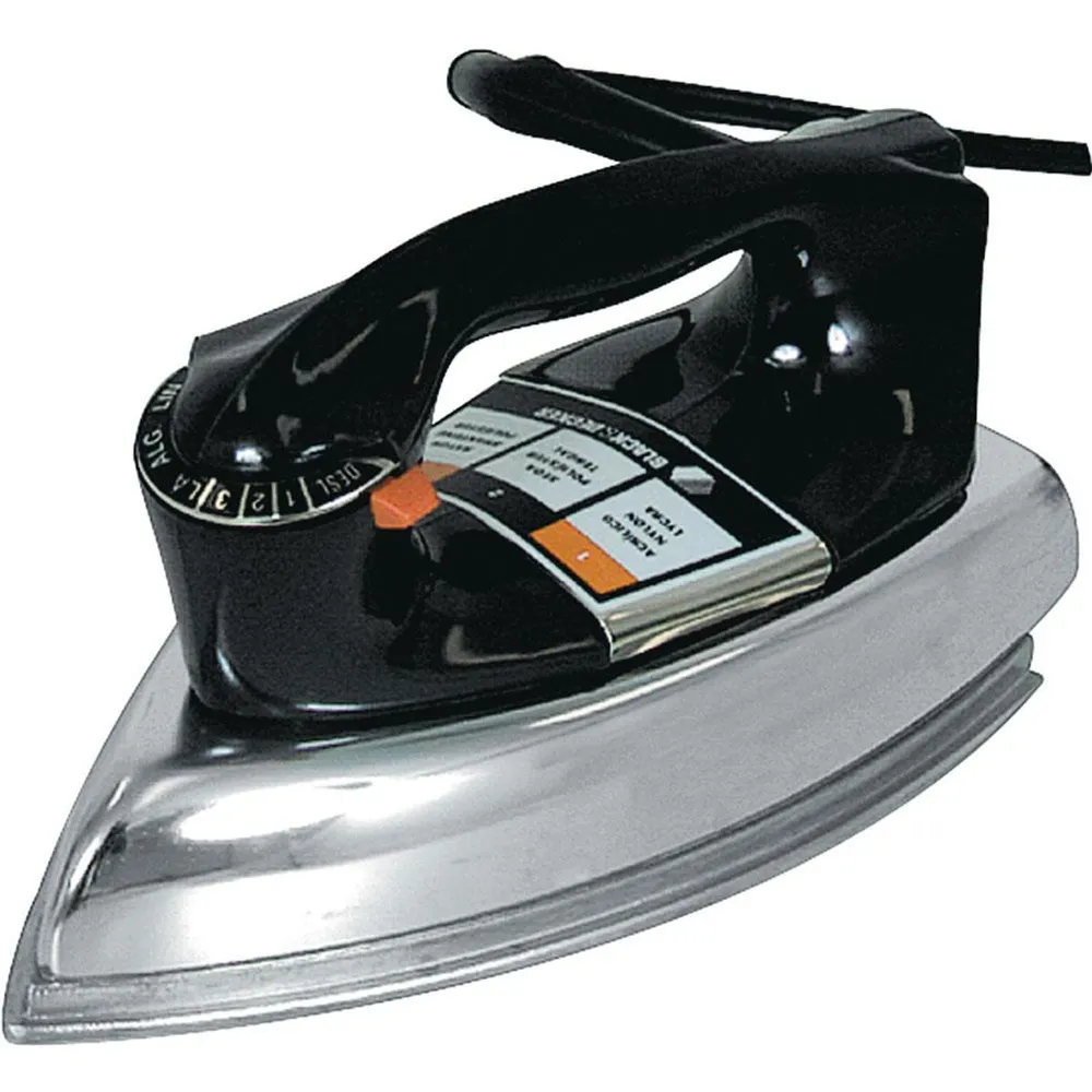 Ferro de Passar Roupa a Seco Black+Decker Base de Alumínio 1100W 7 Níveis de Temperatura 110V — foto 3