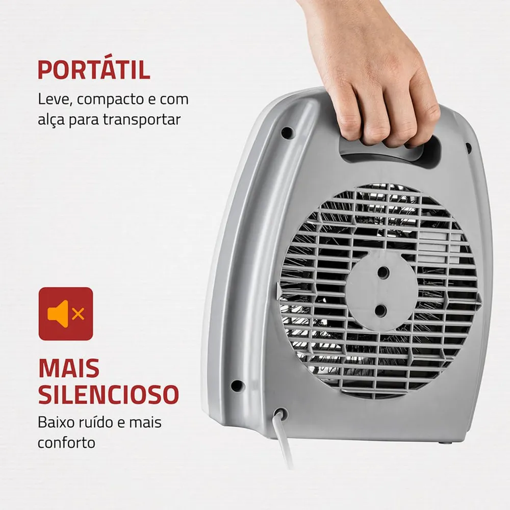 Aquecedor de Ar Elétrico Mondial A-08 Termoventilador 2 Níveis 127V — foto 3