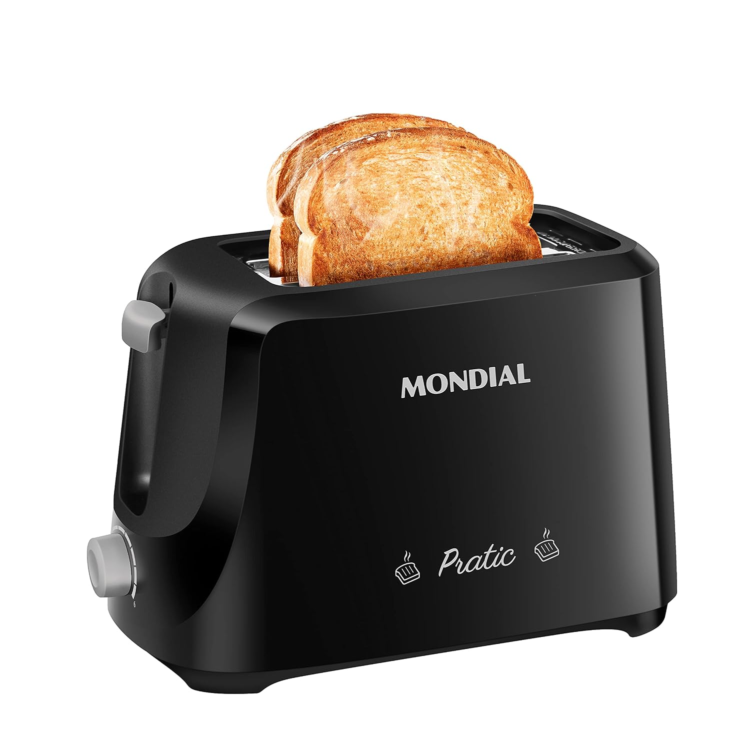 Torradeira Mondial Pratic T-18 700W 6 Níveis de Tostagem Preto/Prata 127V