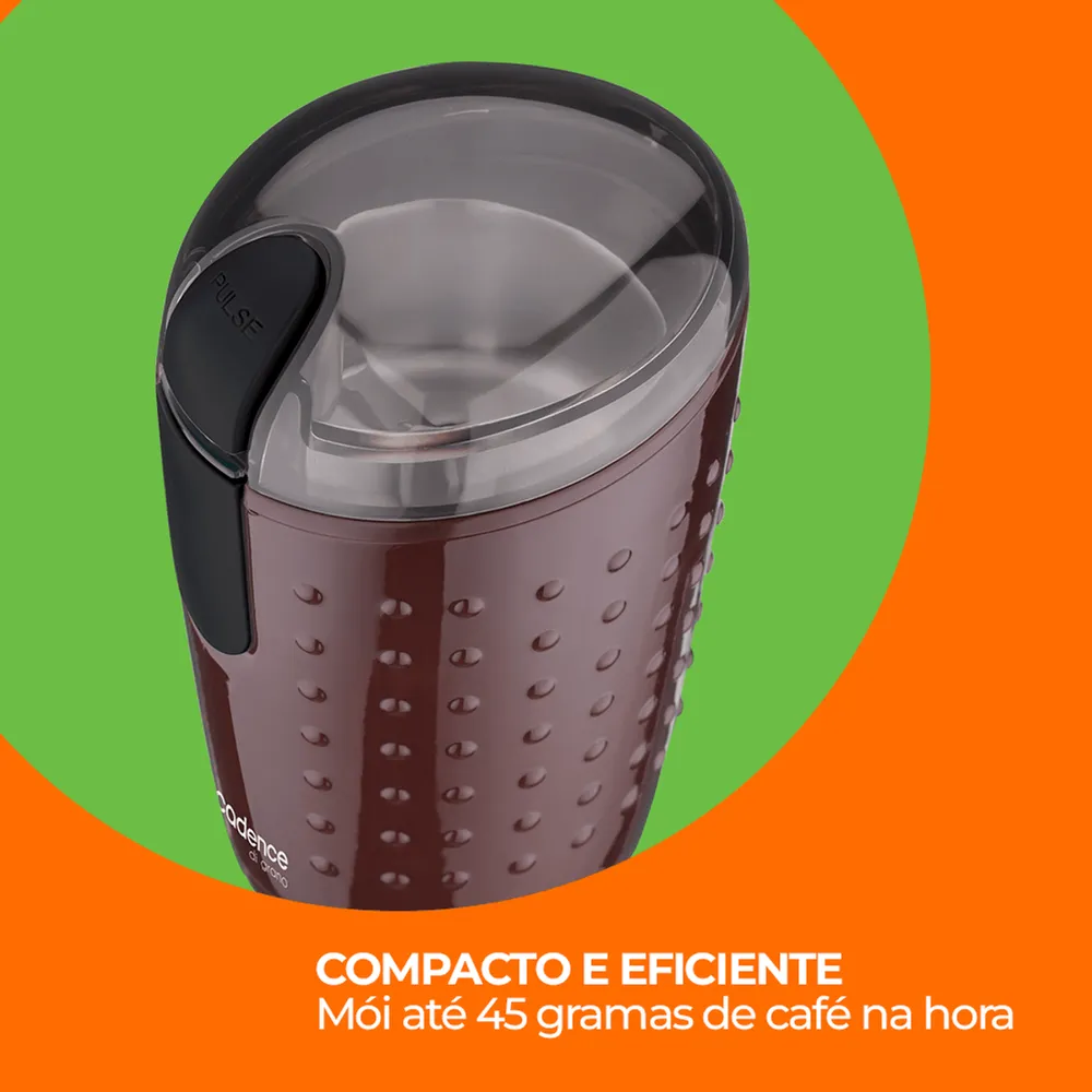 Moedor de Café Elétrico Cadence di Grano MDR302 150W Marrom 127V — foto 2