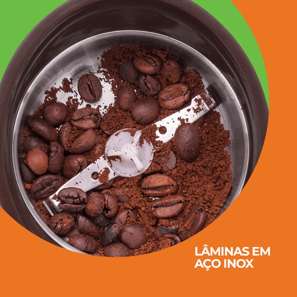 Moedor de Café Elétrico Cadence di Grano MDR302 150W Marrom 127V — foto 4