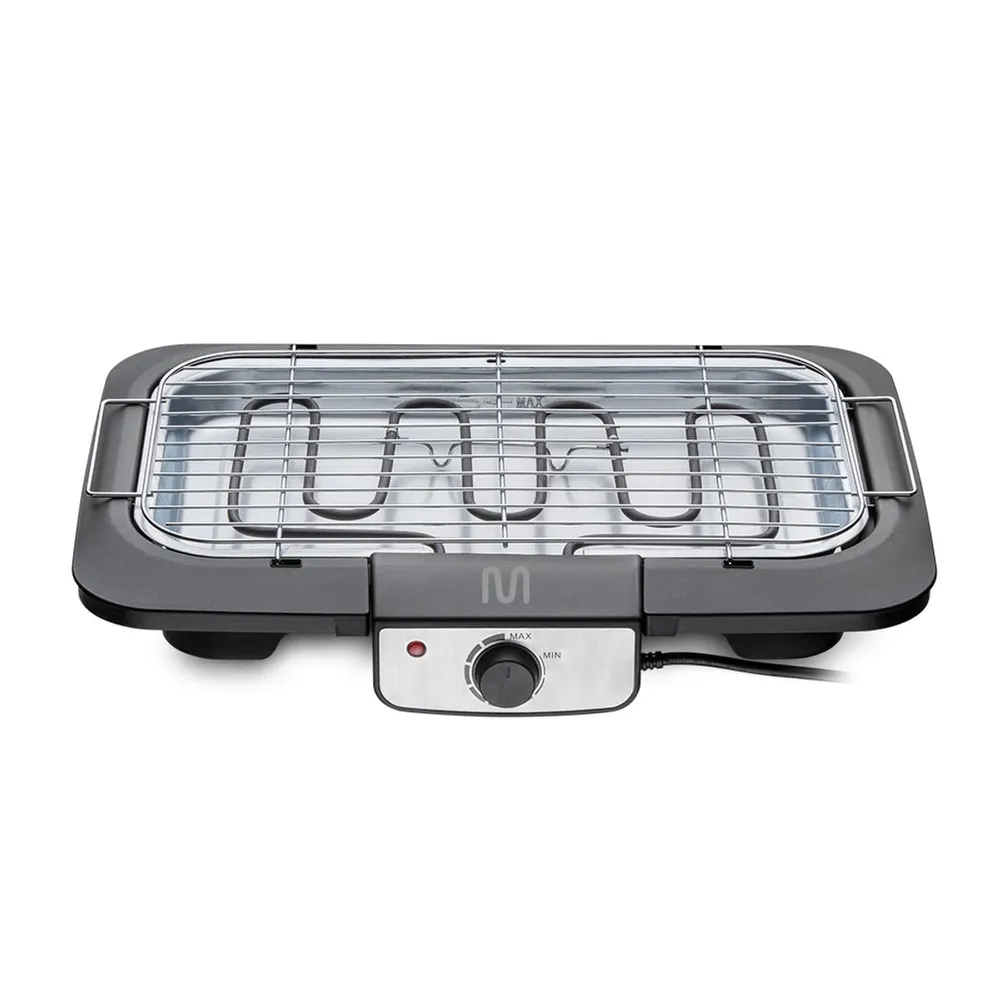 Churrasqueira / Grill de Mesa Elétrico Multilaser CE132 Grelha 40cm Painel Inox 220V — foto 3