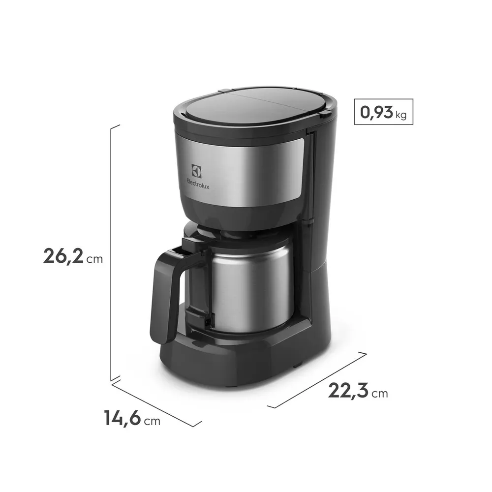 Cafeteira Elétrica Electrolux Efficient ECM22 30 Xícaras 750W Jarra de Aço Inox 1,2L 220V — foto 2