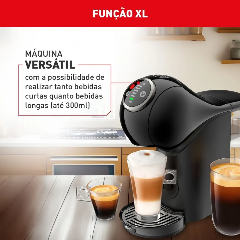 Cafeteira de Cápsula Nescafé Dolce Gusto Arno Genio S Plus DGS2 Automática Digital Preta 1340W 220V — foto 4