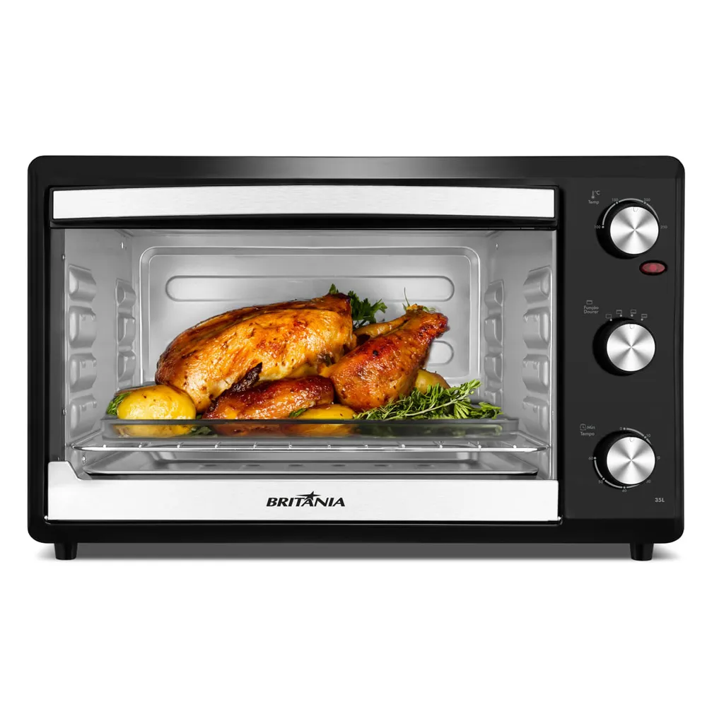 Forno Elétrico 35L Britânia BFE35 Dupla Resistência Preto 127V — foto 2